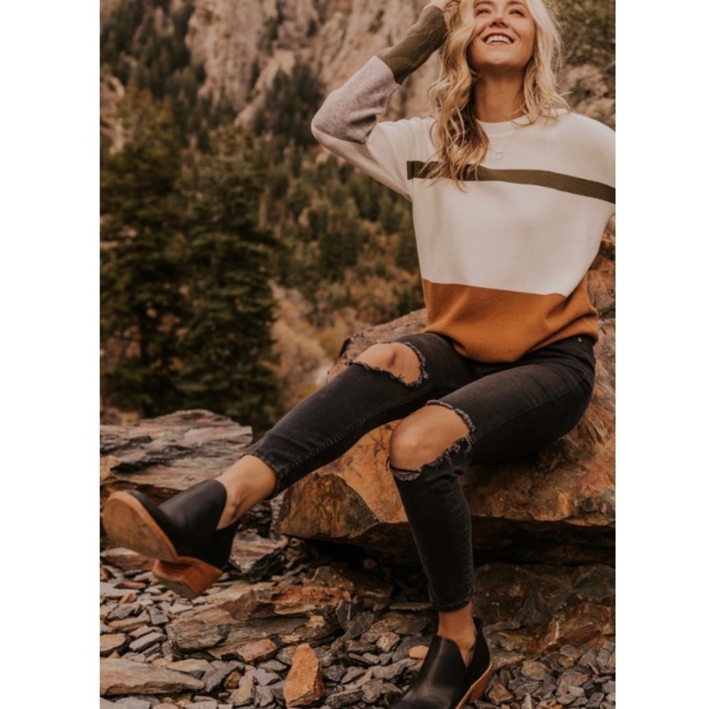 Free People High Rise Busted Skinny Jean